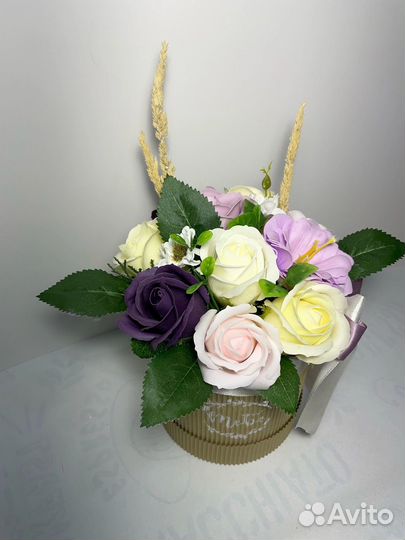 Букет из мыльных роз