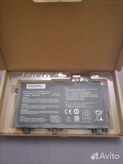 Аккумулятор для ноутбука Asus (B31N1726) FX504