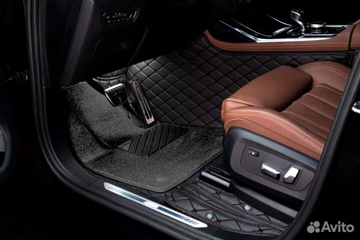 3D Коврики BMW Салон Багажник из Экокожи