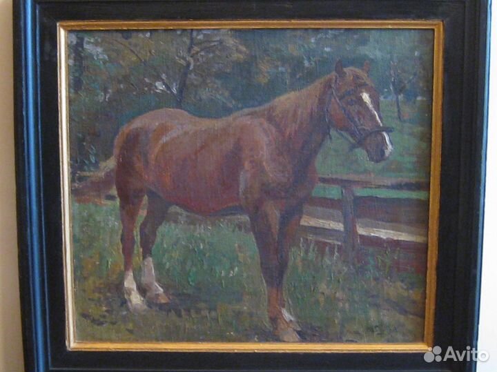 Картина Лошадь Otto Strutzel Германия