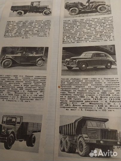 Ретро альбом с вырезками фотографий машины с 1970