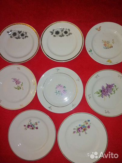 Тарелка плоская под горячее СССР. Краснодар. Чайка