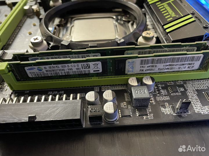 Материнская плата lga 2011 v1, с процессором 2689