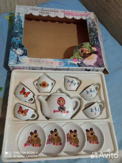 Керамическая посуда игровая для девочек