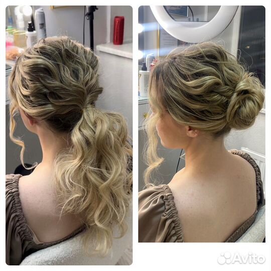 Визажист в выходной Макияж Укладка Локоны Образ