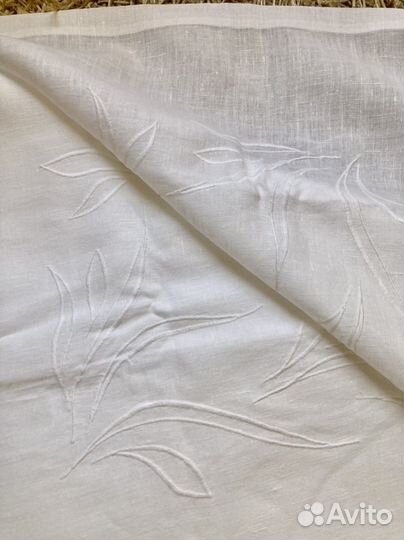 Скатерть лен с вышивкой СССР