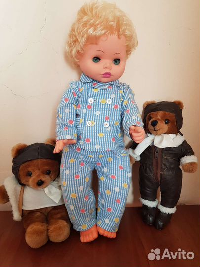 Кукла пупс Гдр, мишки авиаторы