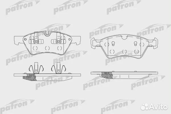 Patron PBP1830 Колодки тормозные дисковые передн M