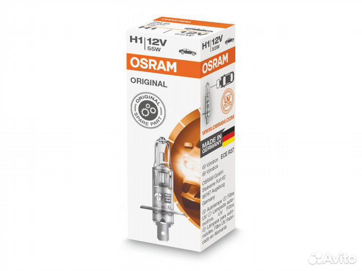 Лампы Osram halogen Н1,H4,H3,H27,H7,H8