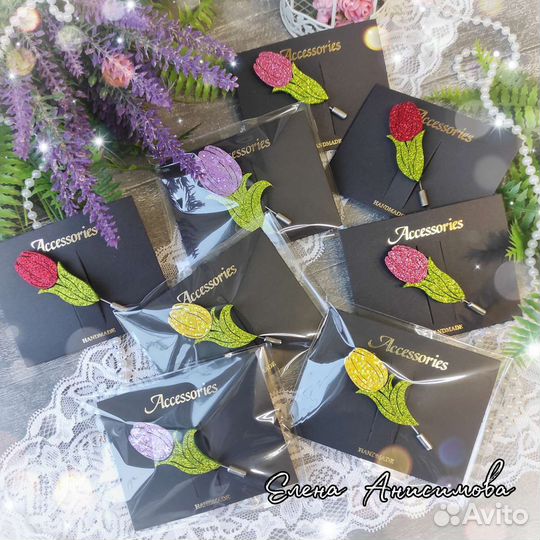 Брошь ручной работы