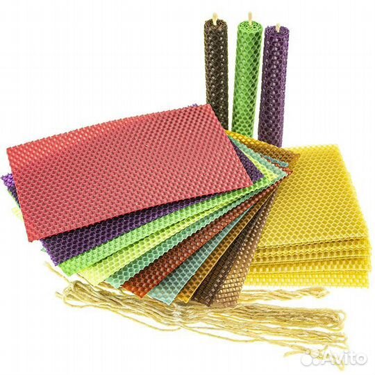 3 Вощина для свечей цветная 30 листов 200*130 мм