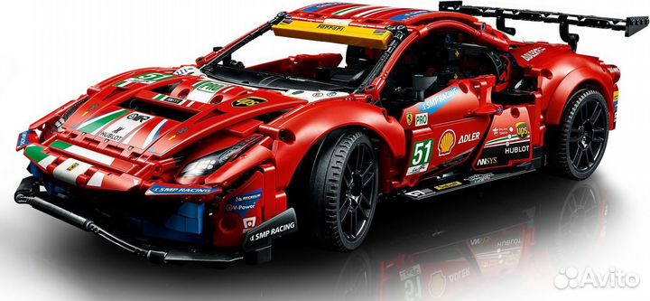 Новый Lego Technic 42125 Ferrari 488 GTE AF Corse