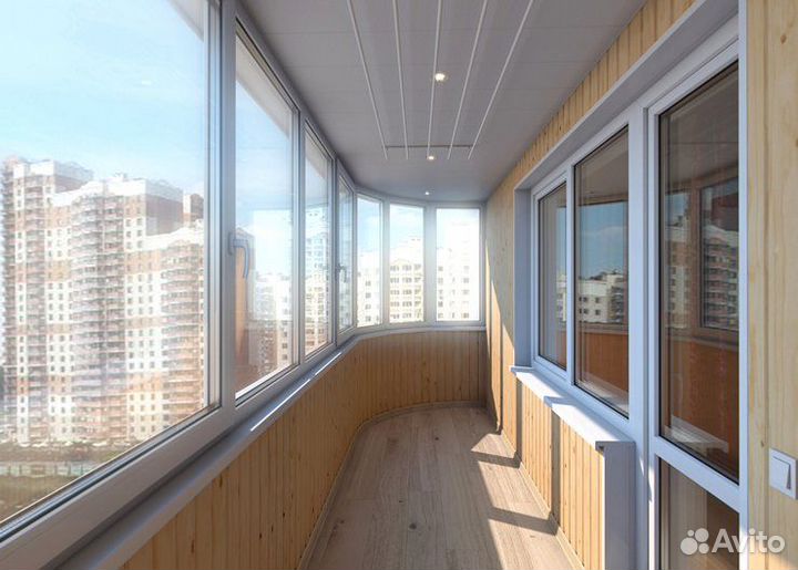 Балконное остекление под ключ