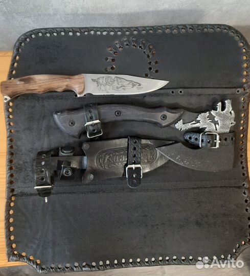 Подарочный набор Топор Волк и нож Кизляр