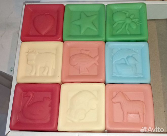 Кубики резиновые