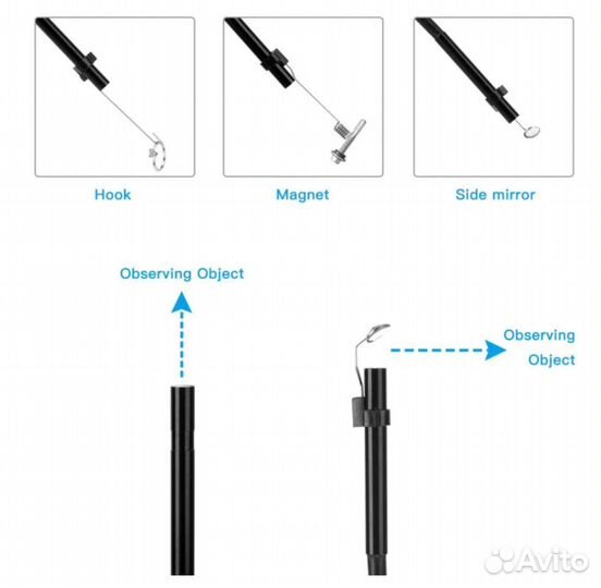 Эндоскоп Wi-fi FHD 1080 -изображение -отличное