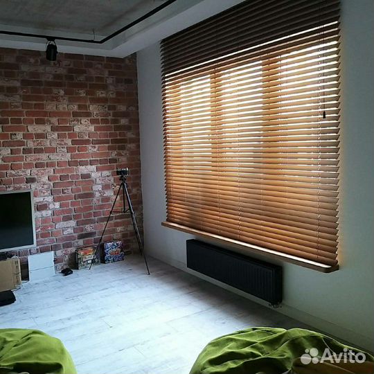 Жалюзи деревянные горизонтальные