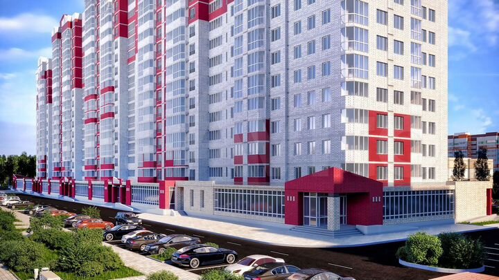 2-к. квартира, 68,3 м², 2/16 эт.