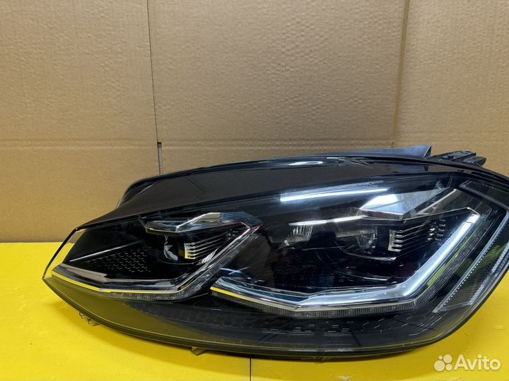 Фара volkswagen golf 7 full LED gti red левая