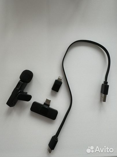 Беспроводной петличный микрофон с Type-C, петличка