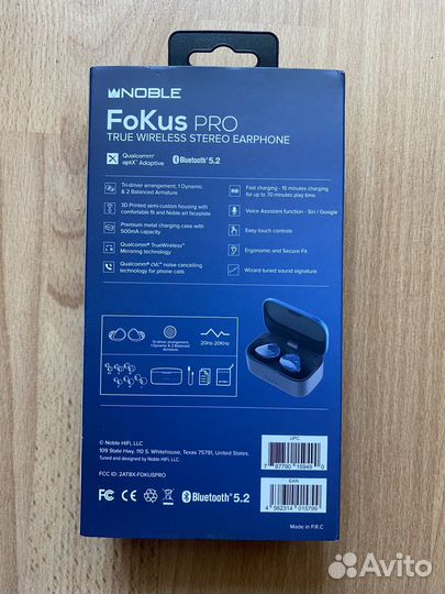 Беспроводные наушники Noble Audio Focus Pro