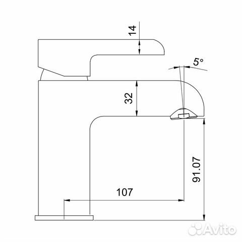 Смеситель для раковины Gappo G1003-8