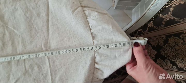 Скатерть круглая лен