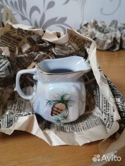 Кофейный сервиз с Шишками. Коростенский фарфор