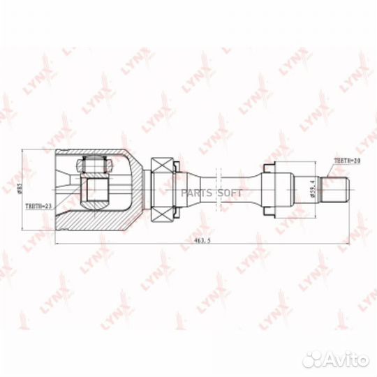 Шрус внутренний перед прав/лев