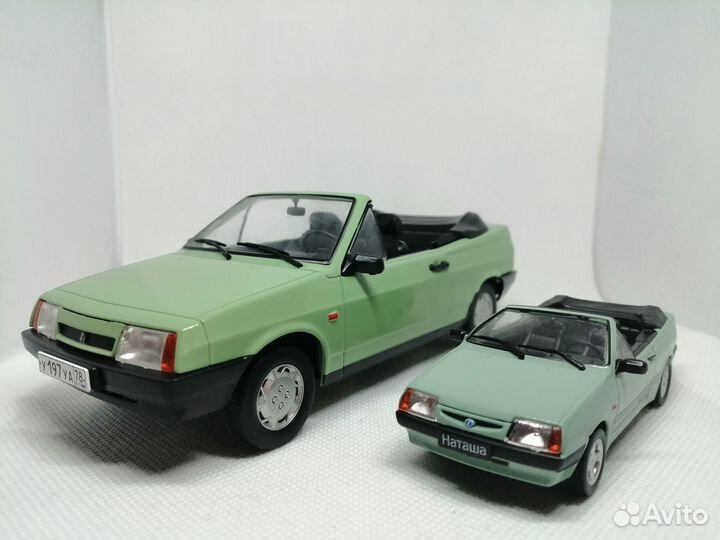 Модель ваз-2108 «Наташа» Кабриолет в масштабе 1:24