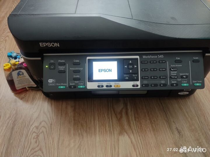 Мфу Epson WorkForce wf-545 с снпч