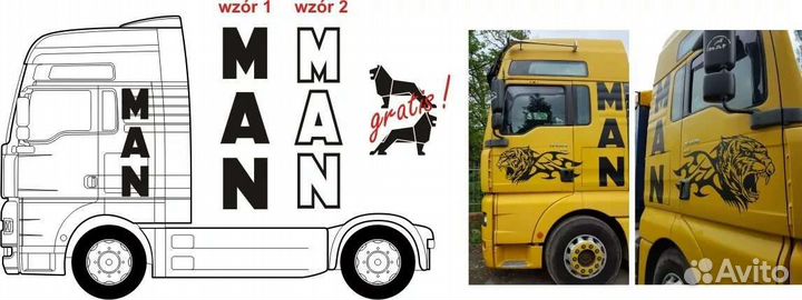 Комплект наклеек MAN