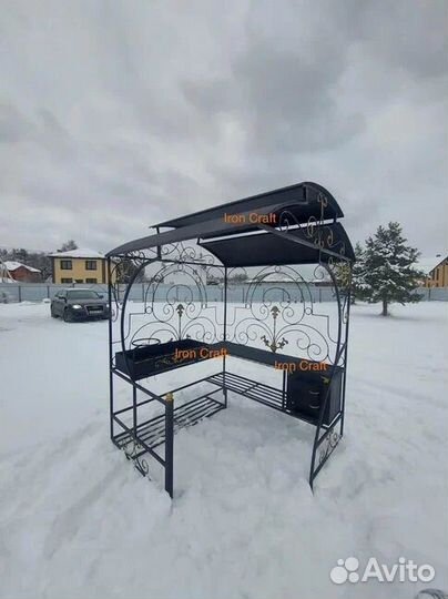 Мангал с печкой