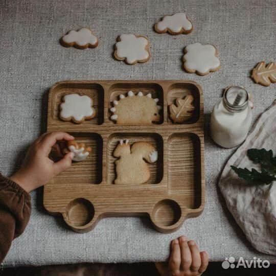 Деревянная посуда для мальчиков