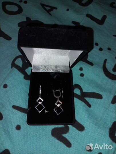 Серьги серебро