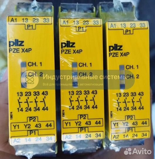 Реле безопасности pilz 787585 PZE X4P C 24VDC