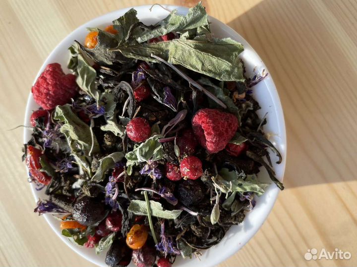 Иван-чай 1кг с ягодами и травами, вкусный
