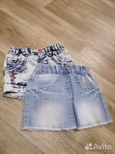 Джинсовая юбка для девочки 92