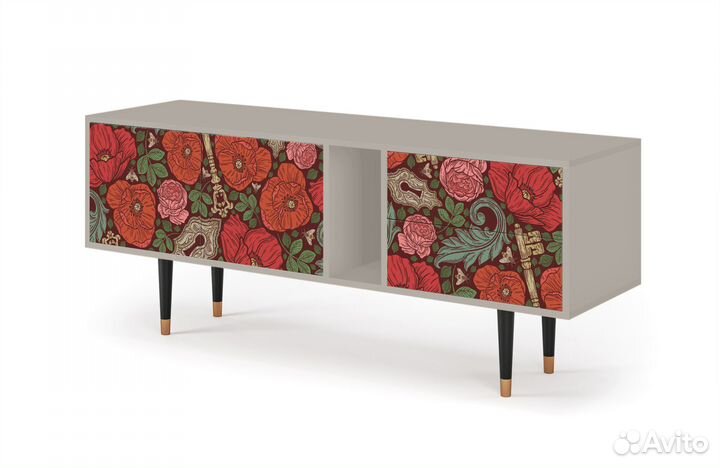 Тв-тумба T1 - Сатин - Poppy Garden