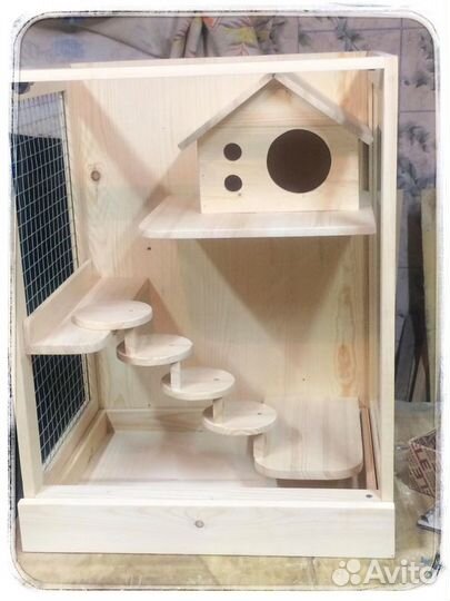 Клетка витрина для шиншилл