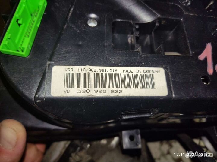 Щиток приборов passat б5