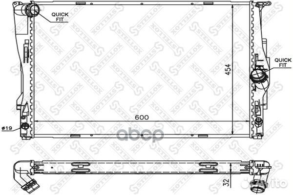 10-25581-SX радиатор системы охлаждения BMW 1