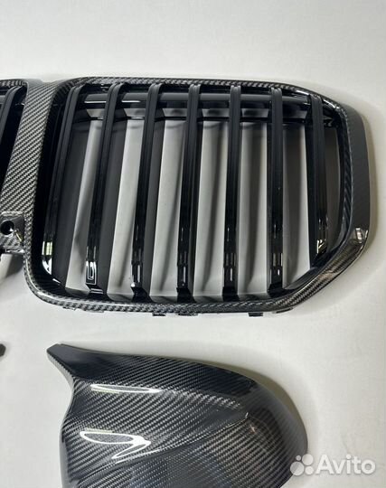 Ноздри зеркала Сухой Карбон BMW X7 G07 LCI