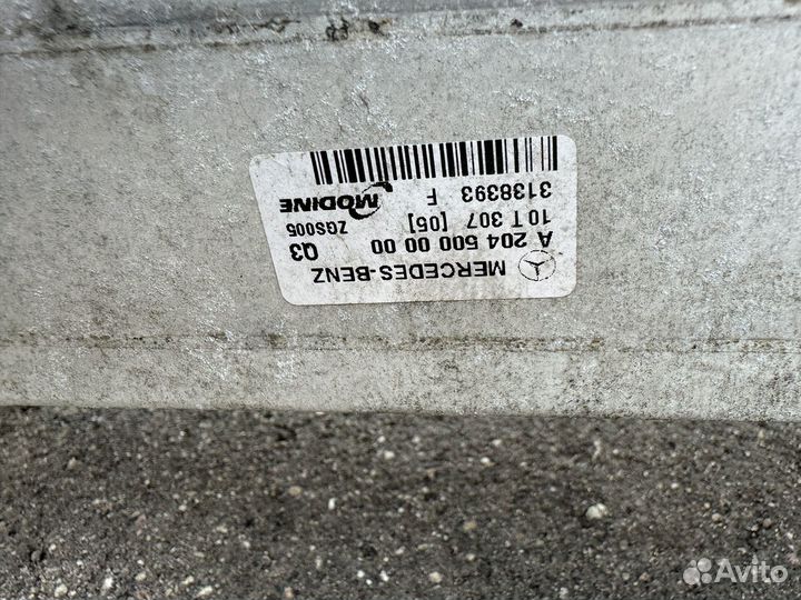 Интеркулер mercedes w204 w212 1.8T