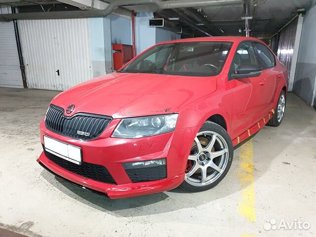 Накладка переднего бампера Skoda Octavia A7 RS R-s