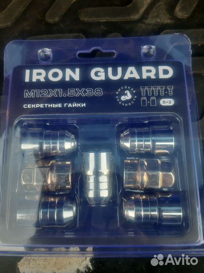 Секретные гайки 12 1.5.38мм