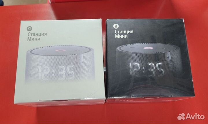 Яндекс станция мини с часами новая