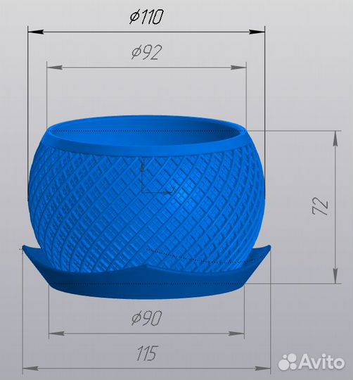 Цветочный горшок