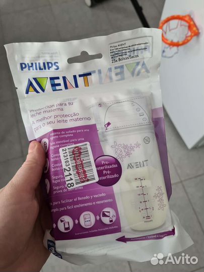 Пакеты для хранения грудного молока avent