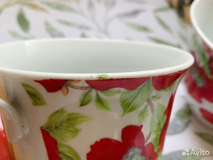 Чайная пара фарфор новый чайный сервиз